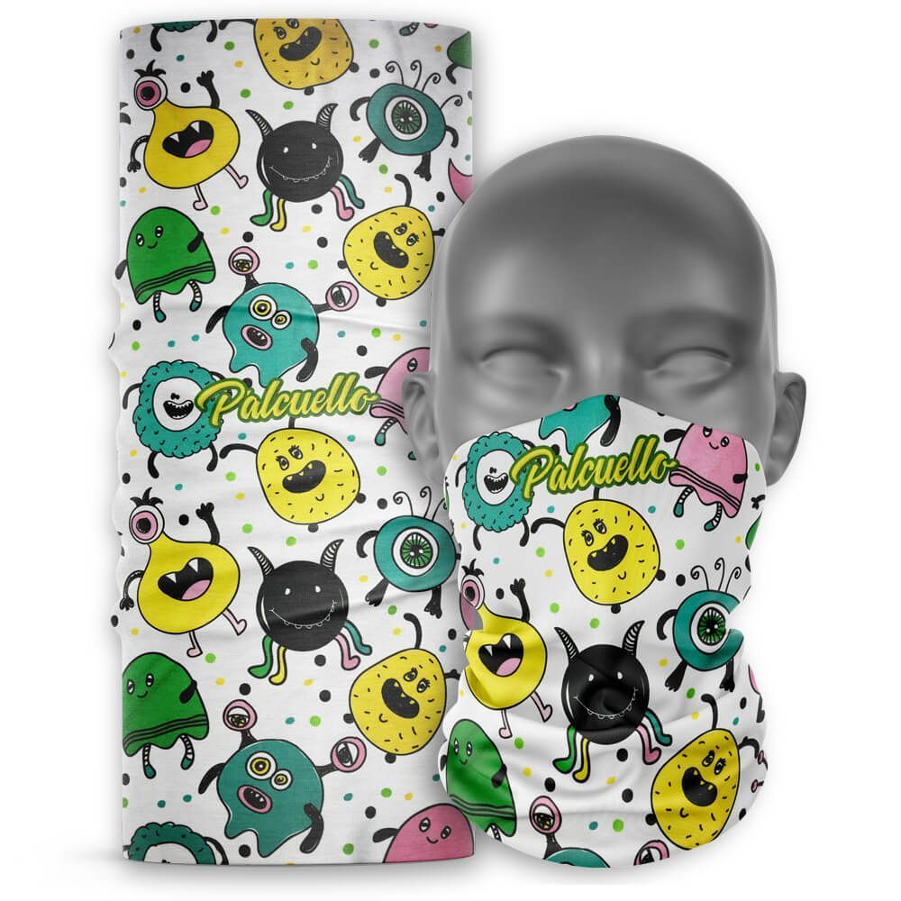 Cuello Buff deportivo Unisex Palcuello Blanco kids