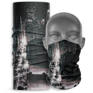 Cuello Buff Deportivo Unisex Palcuello Negro Nocturno
