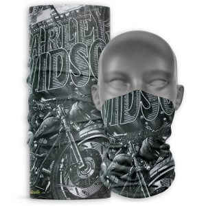 Cuello Buff ciclismo Unisex Palcuello Negro Harley