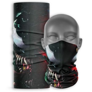 Cuello Buff para moto Unisex Palcuello negro venom