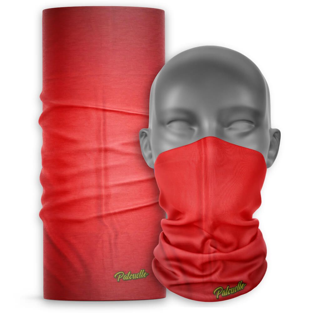 Cuello Buff bicicleta Unisex Palcuello Rojo