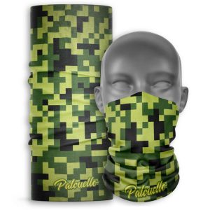 Cuello Buff para moto Unisex Palcuello Verde camuflado