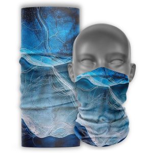 Cuello Buff ciclismo Unisex Palcuello olas azules