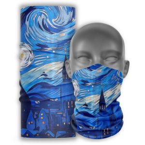 Cuello Buff ciclismo Unisex Palcuello pintura azul