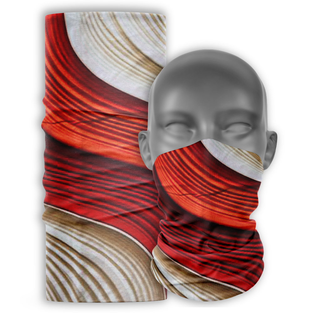 Cuello Buff cicilsmo Unisex Palcuello rojo-blanco