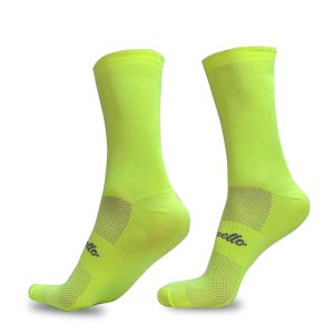 Medias de ciclismo Palcuello Amarillo