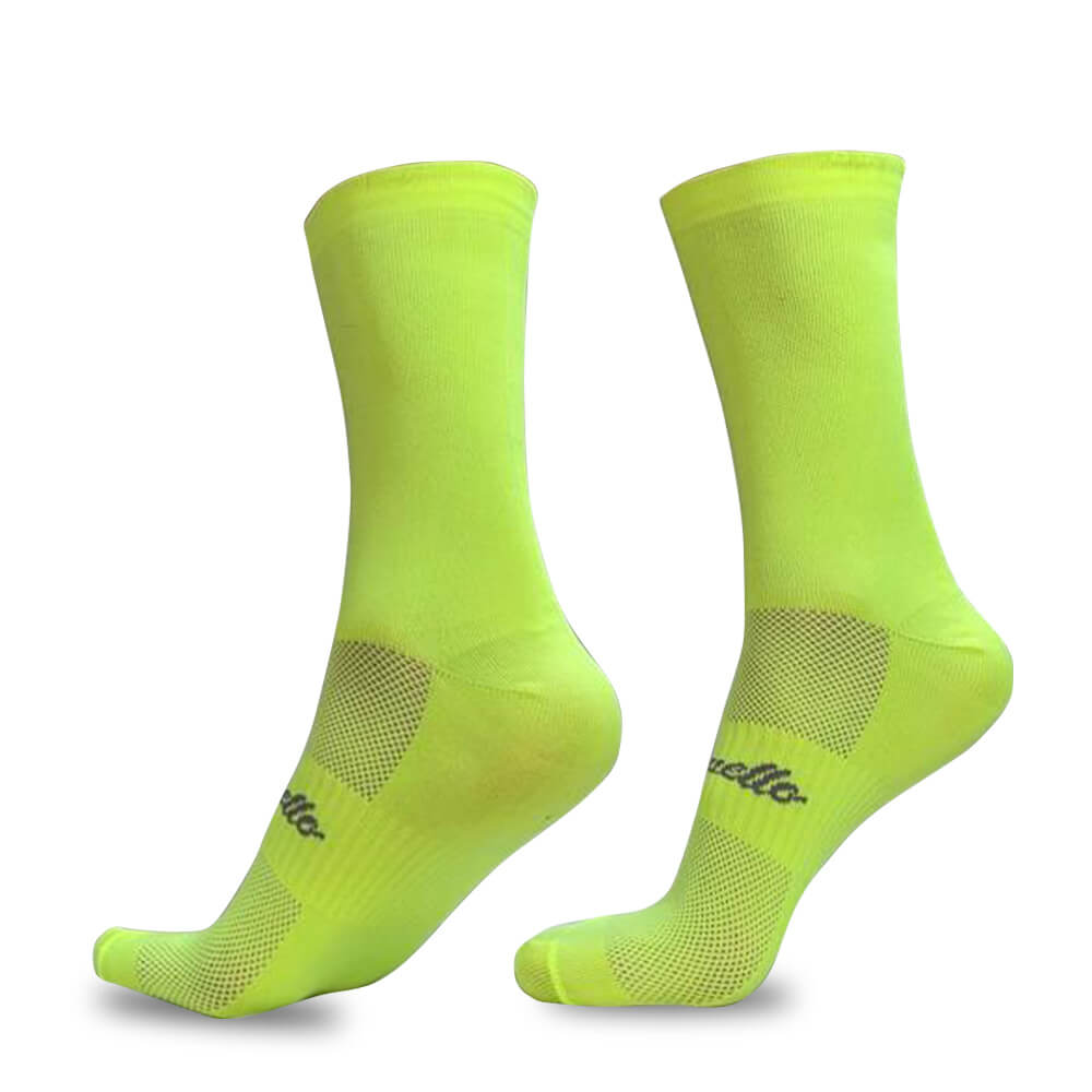 Medias de ciclismo Palcuello Amarillo