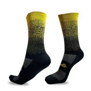 Medias de ciclismo Palcuello Amarillo Negro
